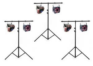 6 effect lights and 3 stands package