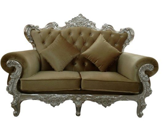The Regal Sofa - Silver