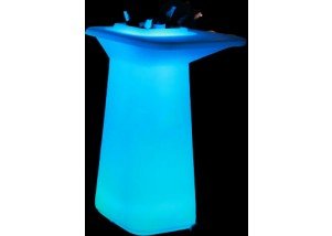 glow cocktail table with ice tub