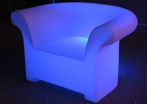 1 seater illuminated sofa