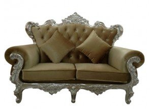 The Regal Sofa - Silver