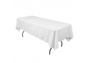white linen tablecloth hire